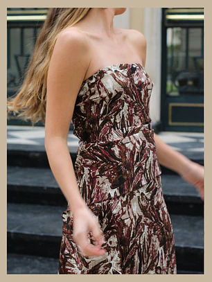 Vestido Amalfi-Marrón