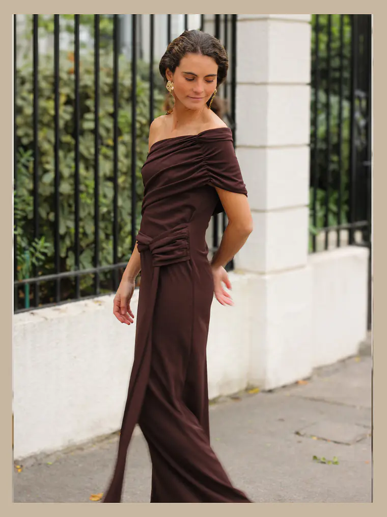 Vestido Positano-Café 1