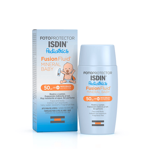 ISDIN Fotoprotector Fusion Fluid Mineral Baby Pediatrics SPF 50+