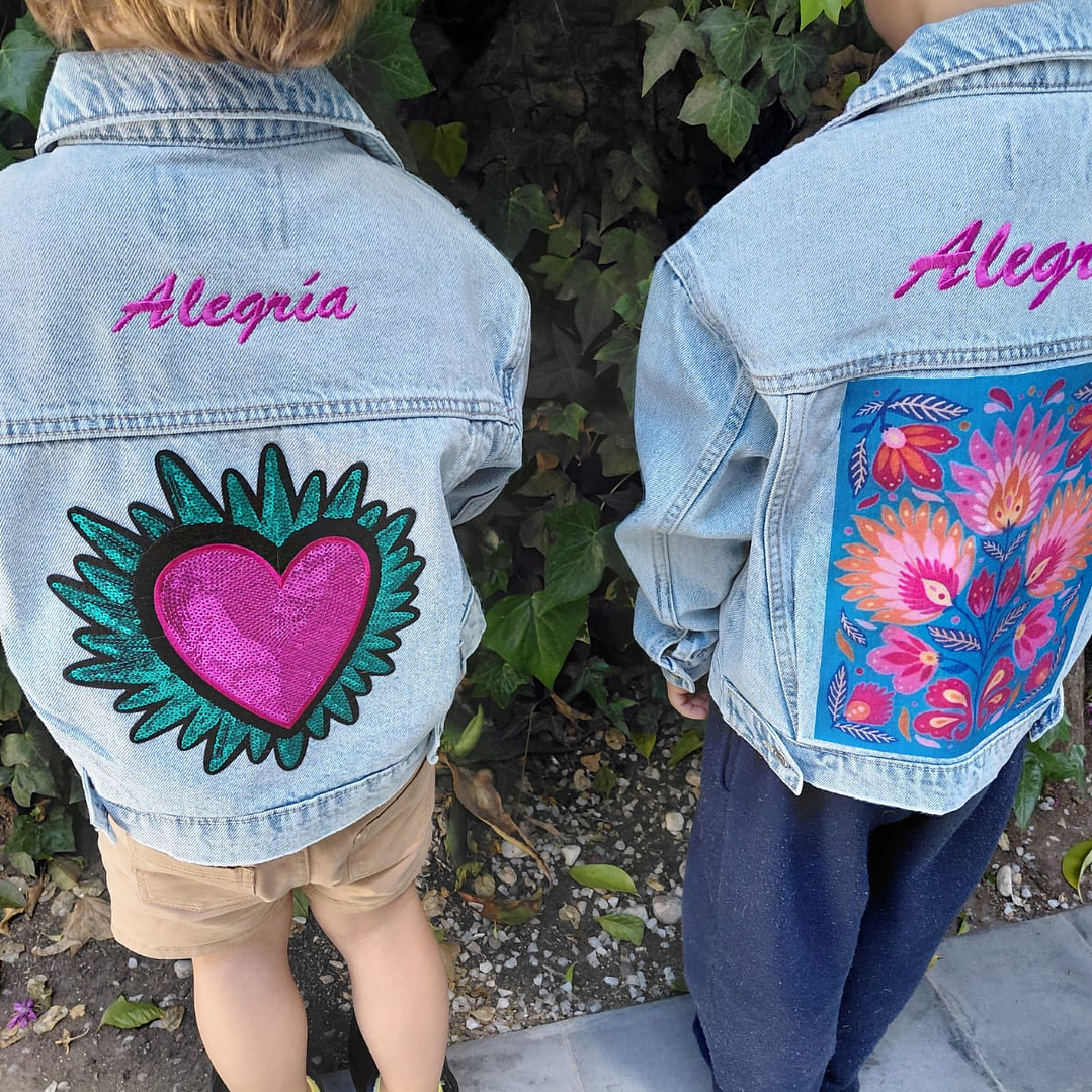 Valiente Kids-Chaqueta jeans Alegría étnico 3