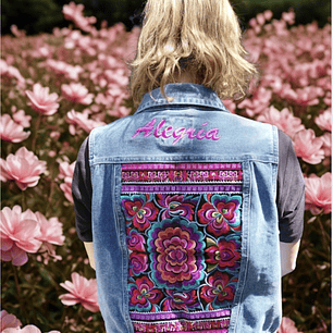 Chaqueta de Jeans sin mangas- Alegría