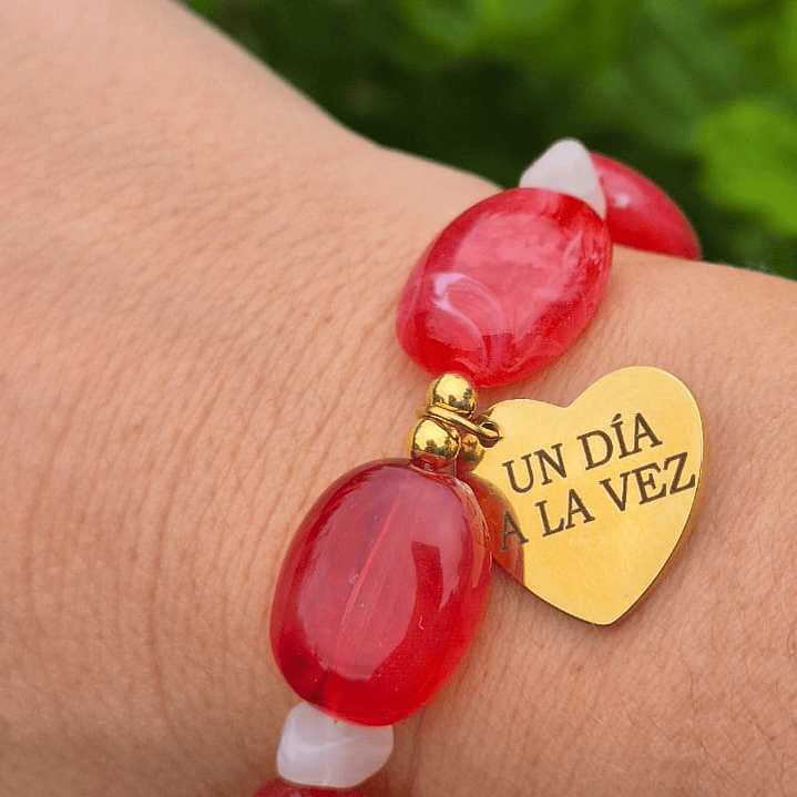 Pulsera color sandía-Un día a la vez 1
