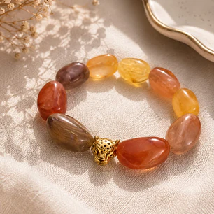 Pulsera piedras leopardo