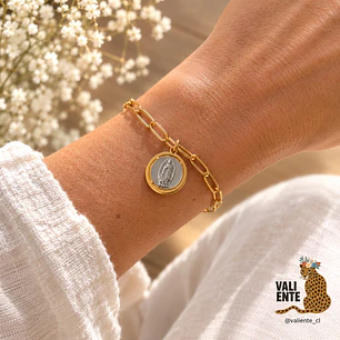 Pulsera medalla Virgen de Guadalupe