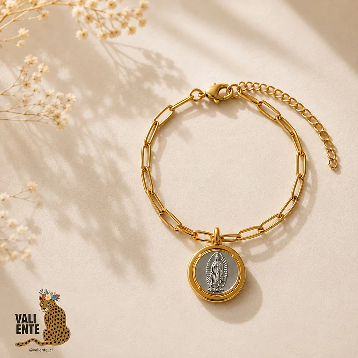 Pulsera medalla Virgen de Guadalupe 2