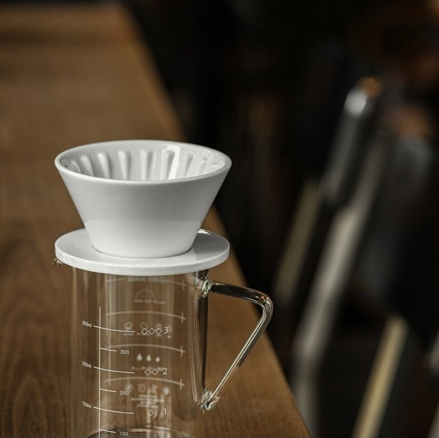 Dripper/gotero Kalita Para Café - Cerámica Blanca