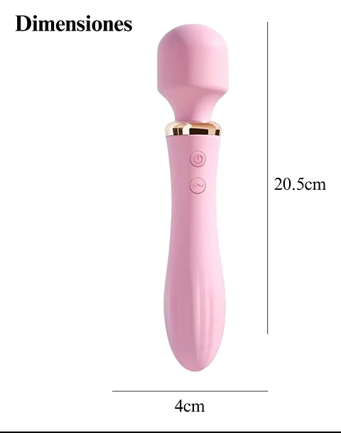 Doble Estimulación Total – Vibrador de Doble Cabezal con Calor y Rotación 360°