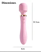 Doble Estimulación Total – Vibrador de Doble Cabezal con Calor y Rotación 360° - Miniatura 1