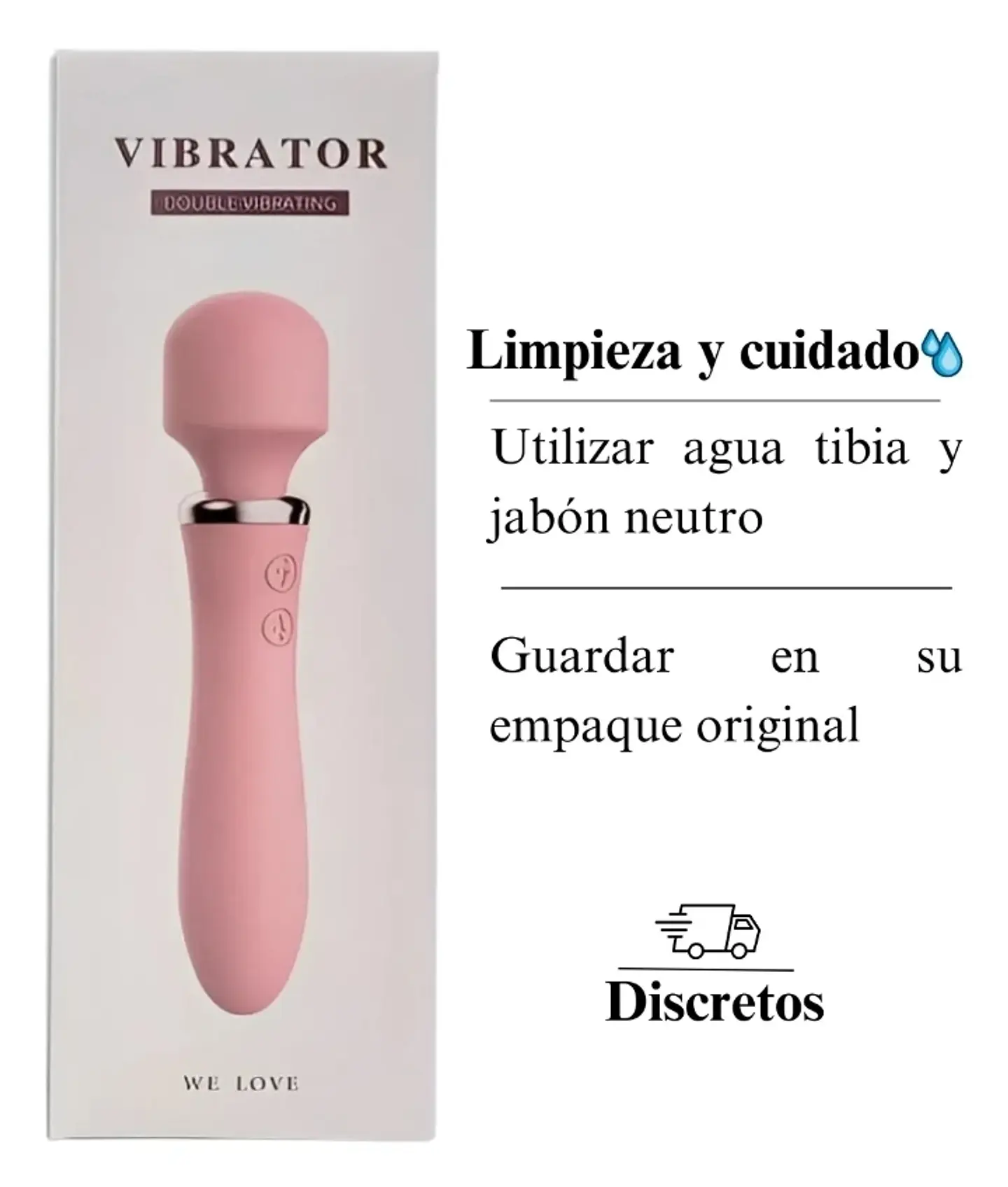 Doble Estimulación Total – Vibrador de Doble Cabezal con Calor y Rotación 360° 3