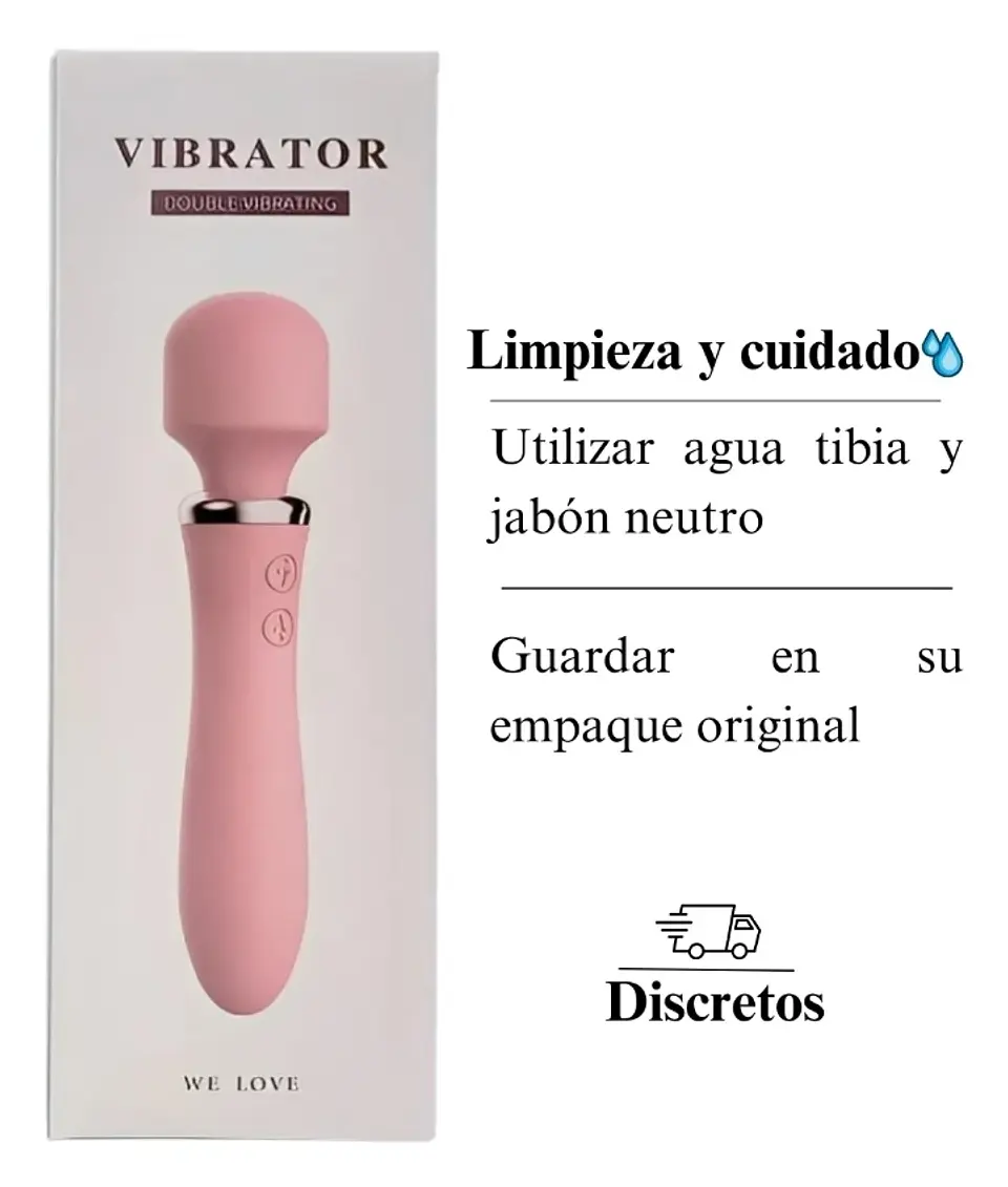Doble Estimulación Total – Vibrador de Doble Cabezal con Calor y Rotación 360° 3