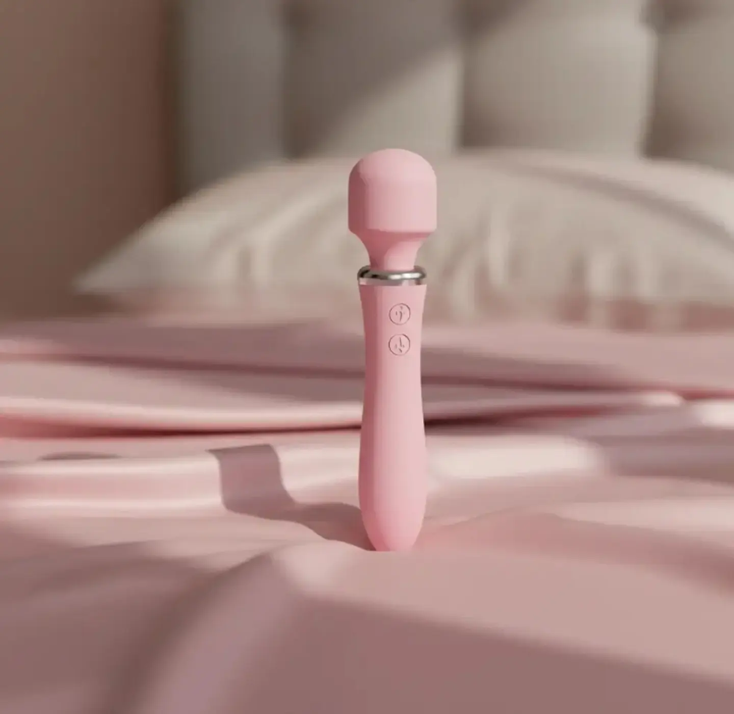 Doble Estimulación Total – Vibrador de Doble Cabezal con Calor y Rotación 360° 5