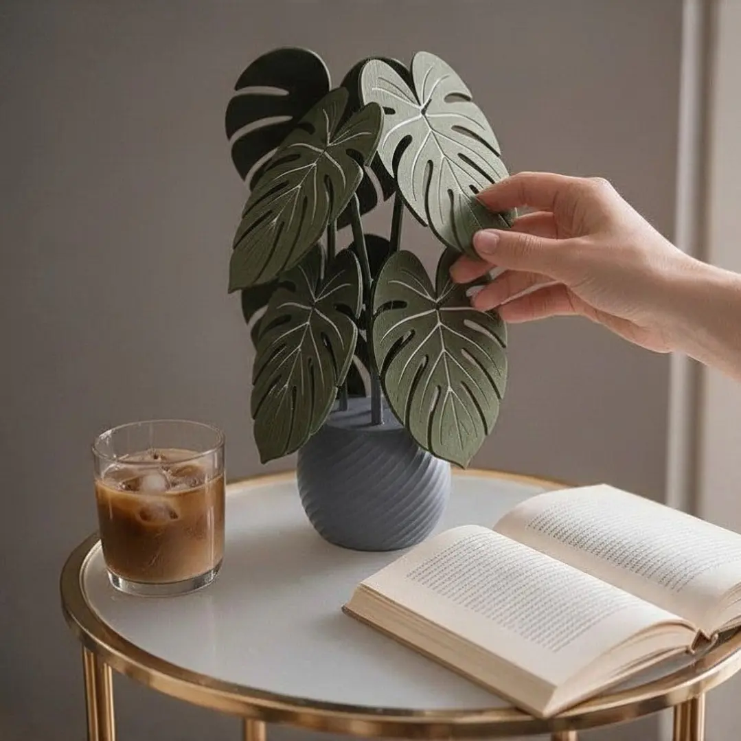 Set de Posavasos Decorativos Planta Monstera 5
