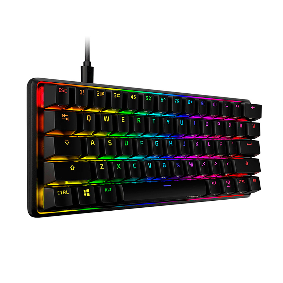 Teclado Mécanico Gamer HyperX Alloy Origins RGB 60 RED 2