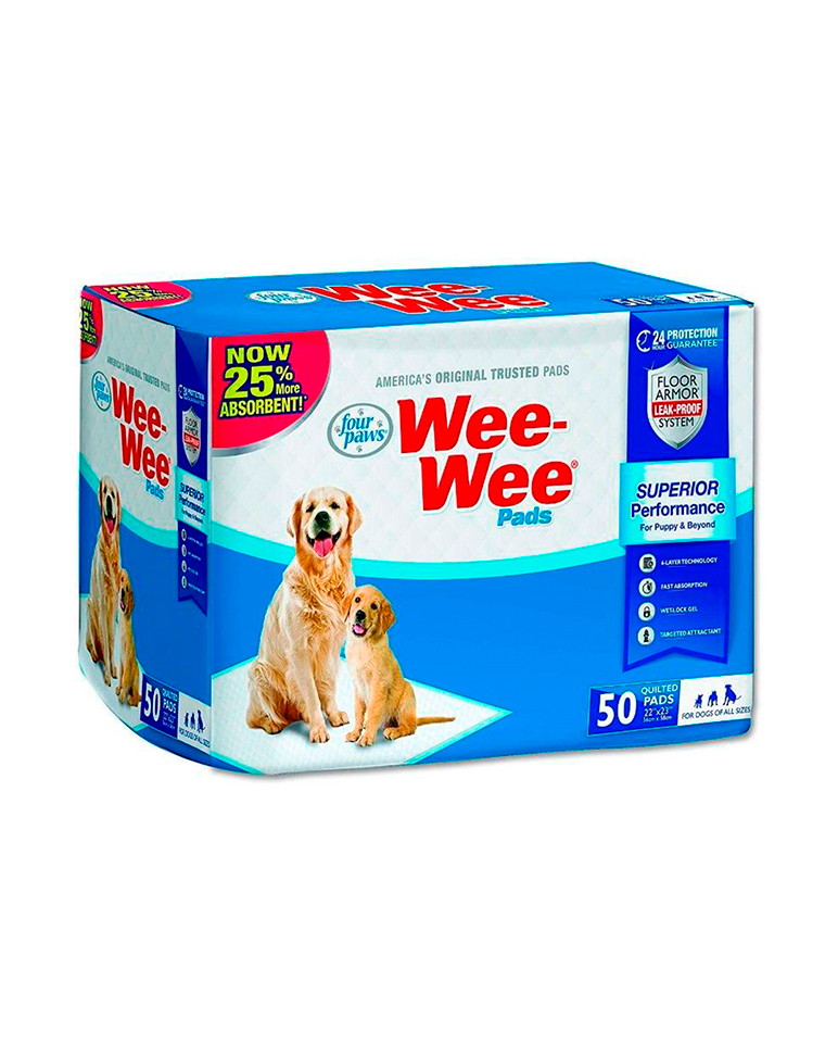 Sabanillas para perros Wee Wee 50 unidades 57 x 58 cm