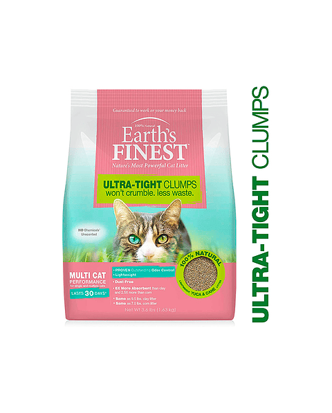 Arena Para Gatos Earth´s Finest Compostable Extraduración 