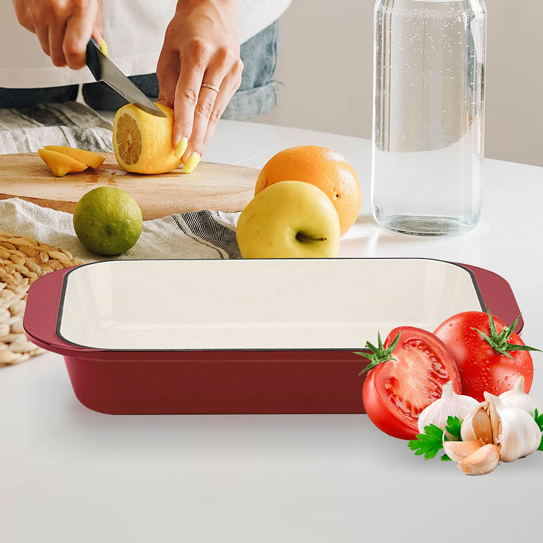 Bandeja de Hierro Lasaña Roja Ci1136-24cr - Cuisinart  2