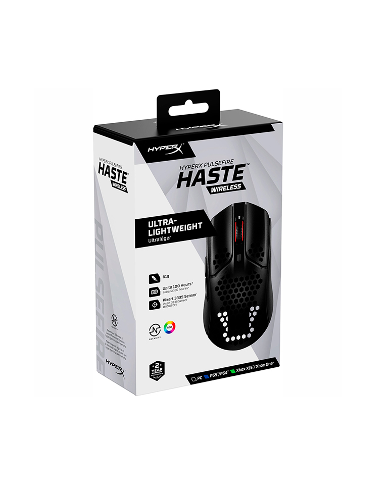 Mouse Inalámbrico Hyperx Pulsefire HASTE Black
