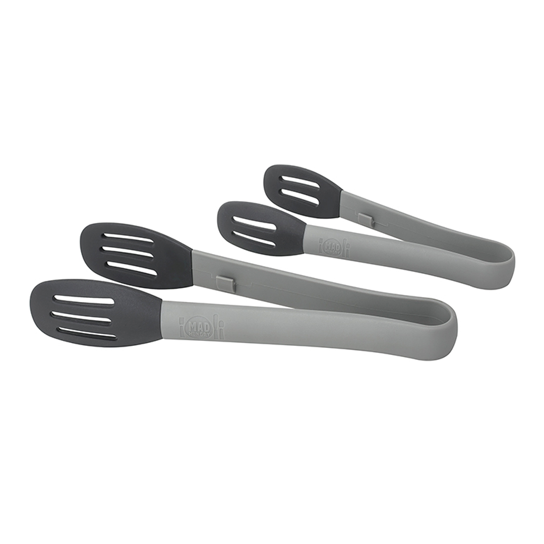 Set de 2 pinzas de silicona Mad Hungry Gris 1