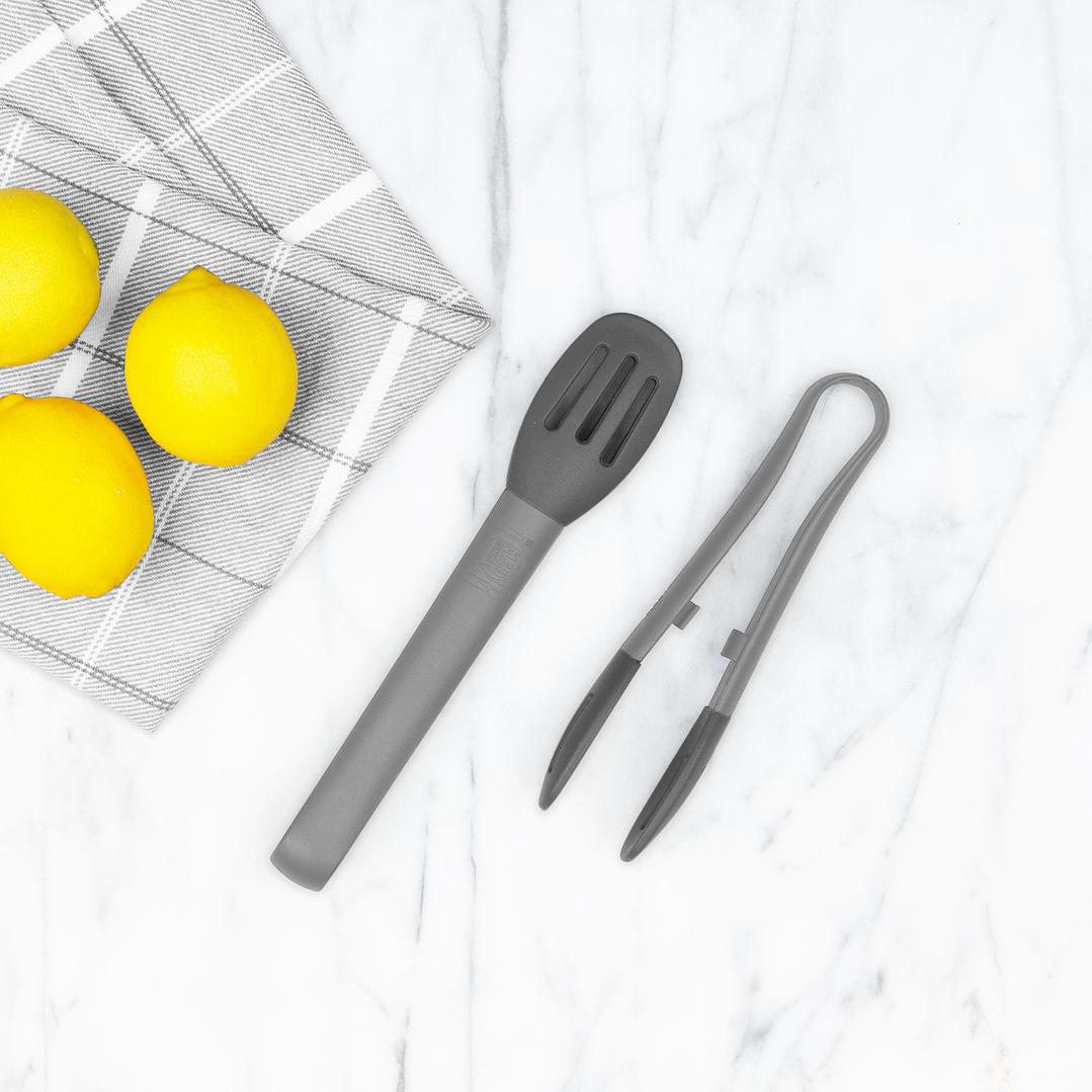 Set de 2 pinzas de silicona Mad Hungry Gris 2