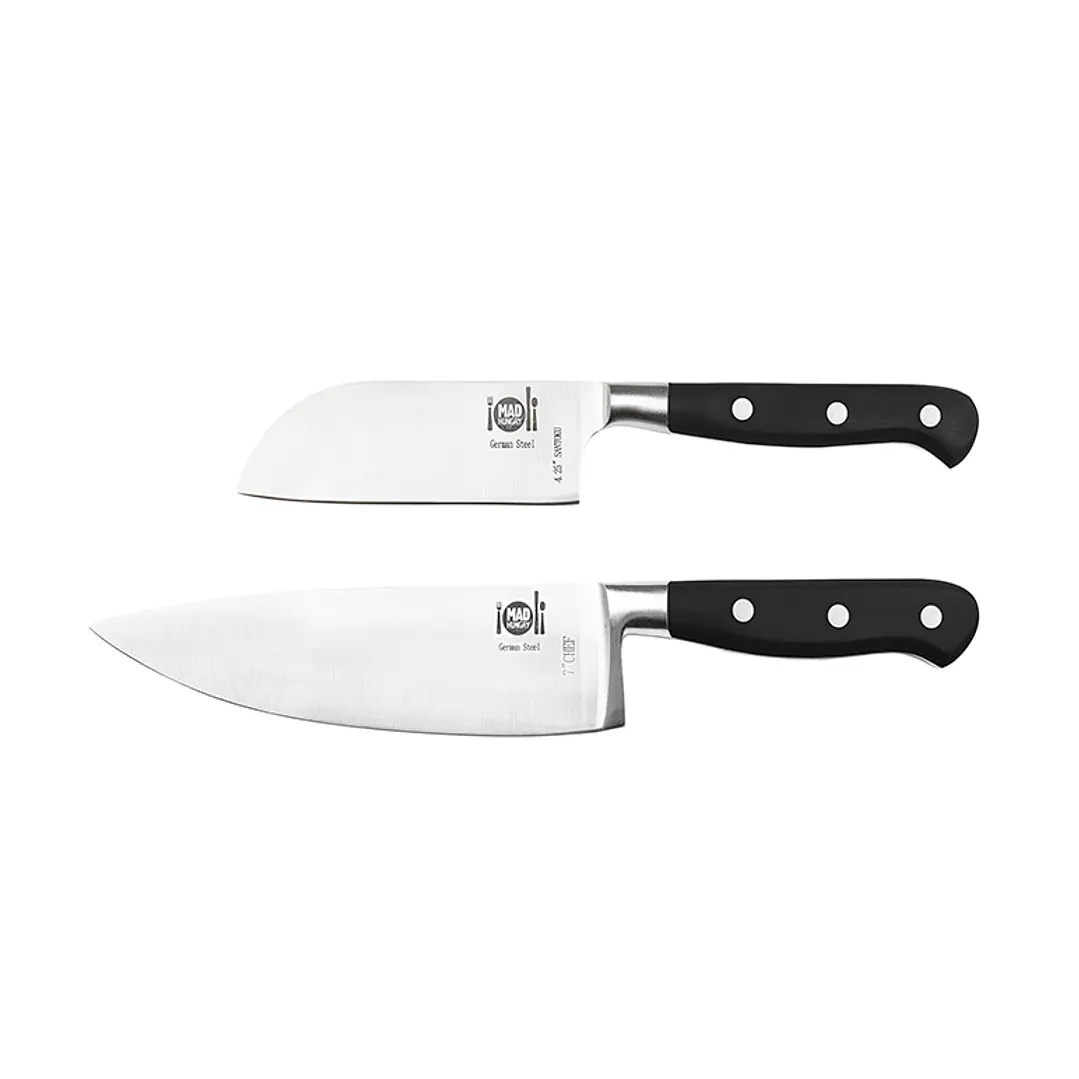 Set de cuchillos Mad Hungry 2 piezas acero alemán Negro 1
