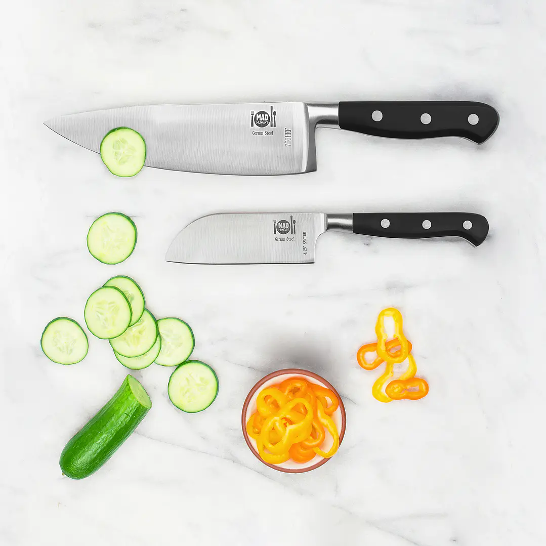 Set de cuchillos Mad Hungry 2 piezas acero alemán Negro 2