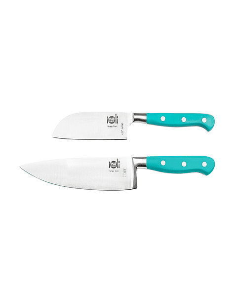 Set de cuchillos Mad Hungry 2 piezas acero alemán Celeste