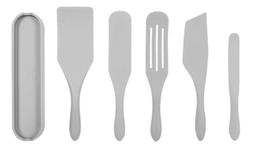 Set de 5 utensilios de silicona Mad Hungry Gris