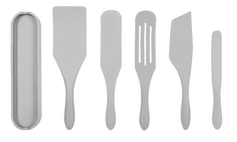 Set de 5 utensilios de silicona Mad Hungry Gris