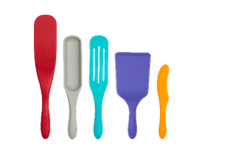 Set de 5 utensilios de silicona Mad Hungry colores MHPKA51761 AS 