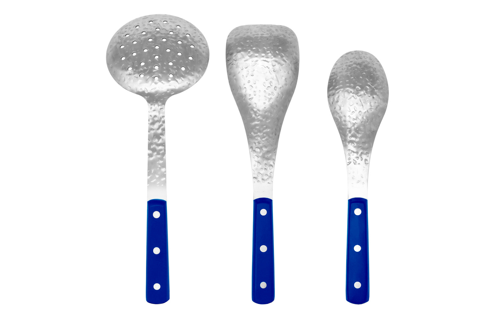 Set de utensilios Mad Hungry acero inoxidable 3 piezas azul