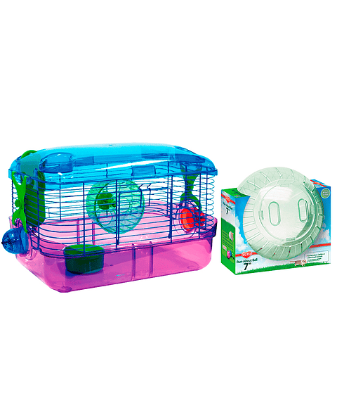 Combo Kaytee Jaula Lighted + Ball Moon 7"