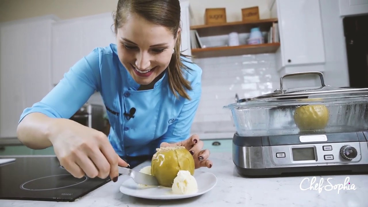 Prepara unas deliciosas manzanas asadas con la Vaporera de Cuisinart