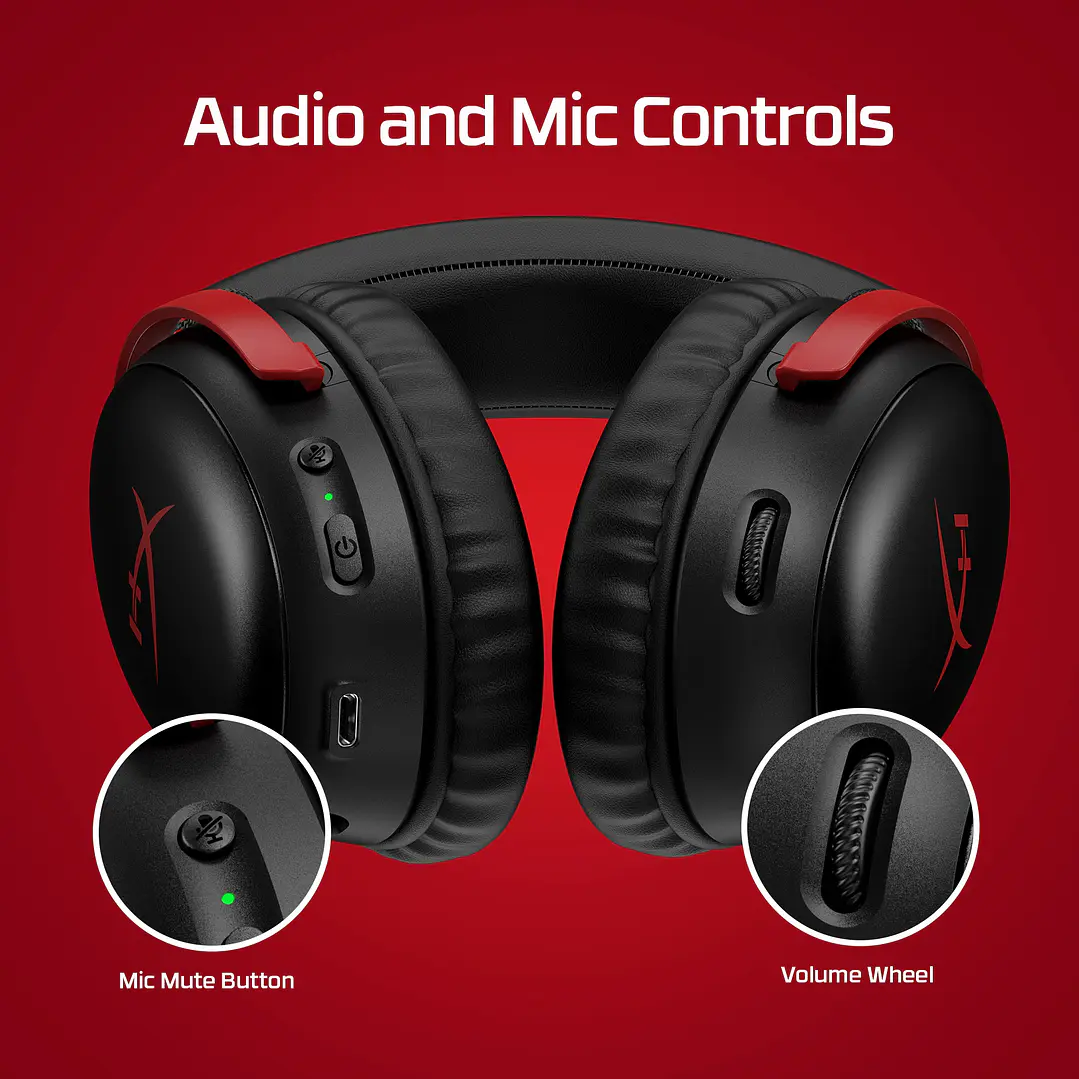 Audifonos HyperX Cloud III wireless Black 3