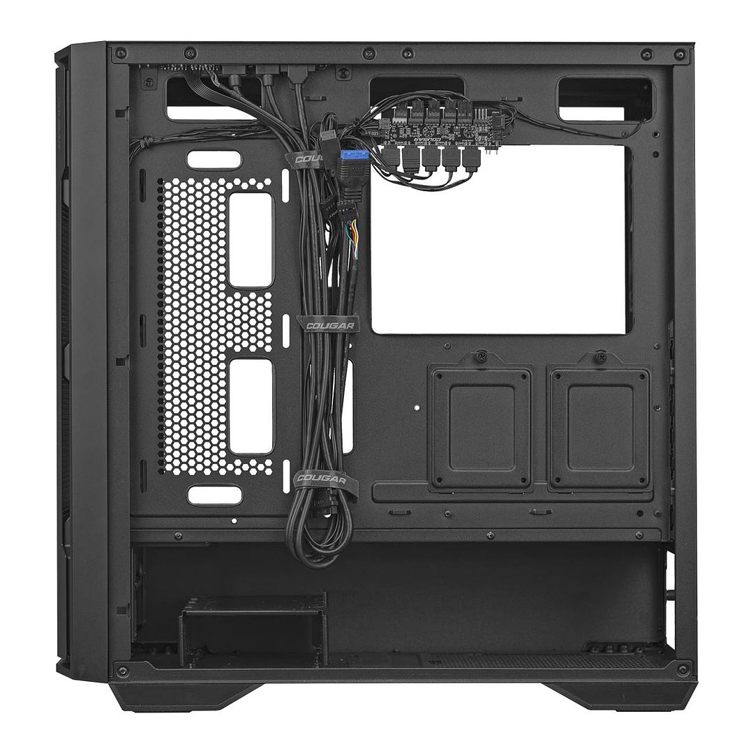 Gabinete Gamer Cougar UNIFACE RGB Black 4 ventiladores ARGB incluidos 4