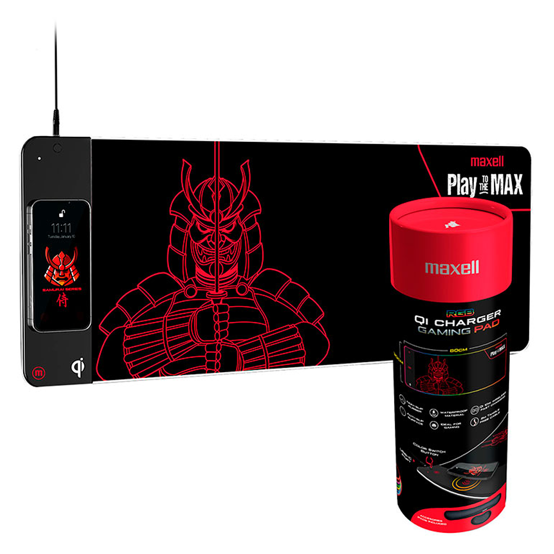 Mousepad Gamer Maxell Qi Charger RGB 80x30 cm 1