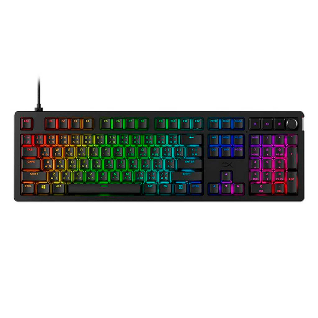 Teclado Mecánico Gaming Hyperx Alloy RISE Switch Red Lineal Usb-c LATAM 1