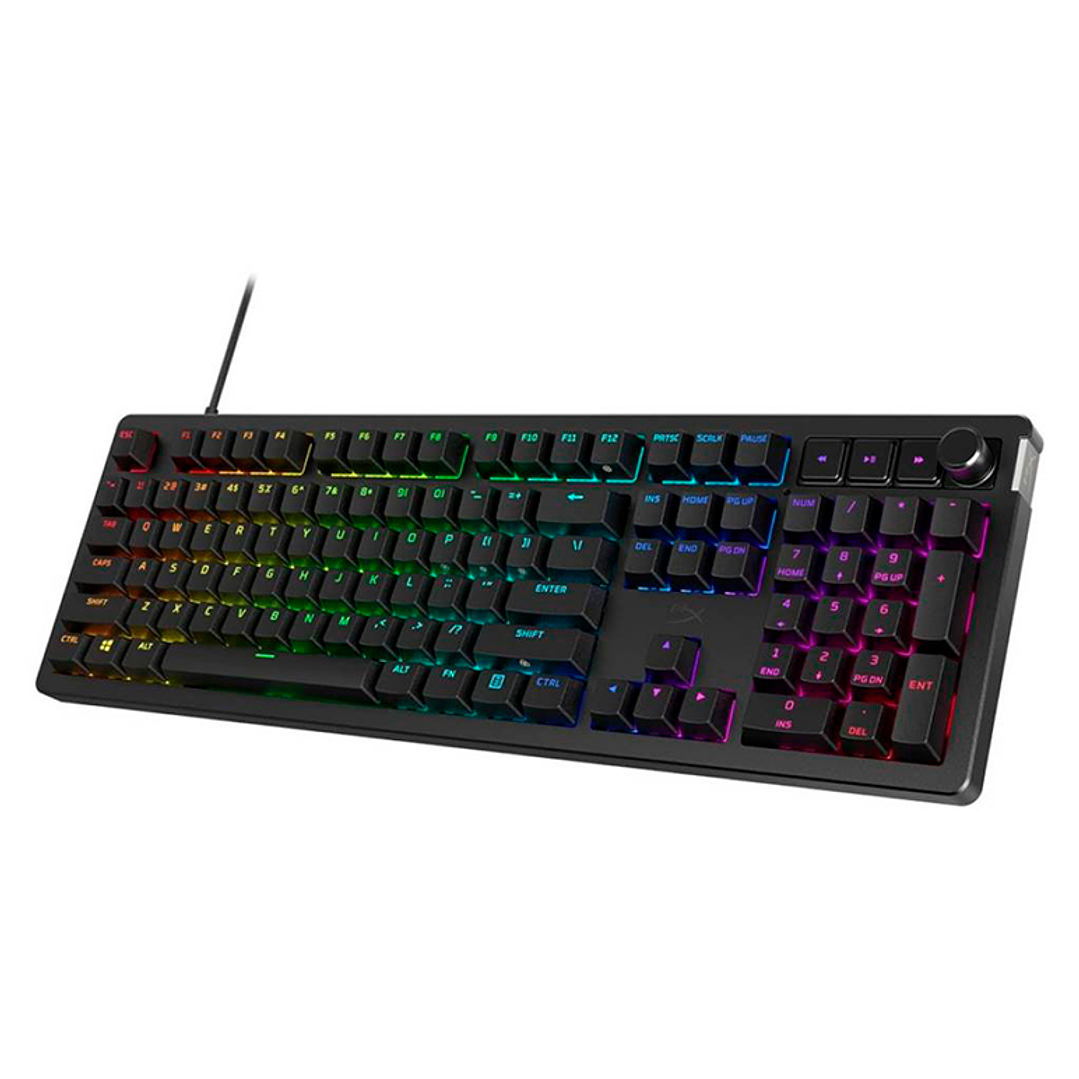 Teclado Mecánico Gaming Hyperx Alloy RISE Switch Red Lineal Usb-c LATAM 3