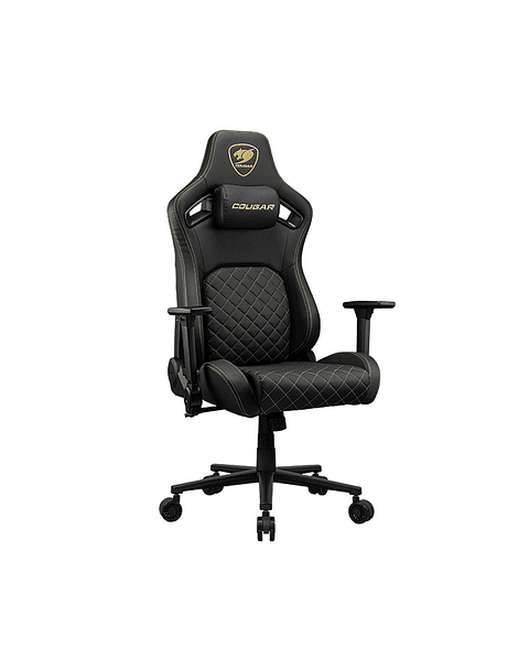 Silla Profesional Cougar Defensor Gold XL Apoyabrazos plegable 4D Cuero PVC