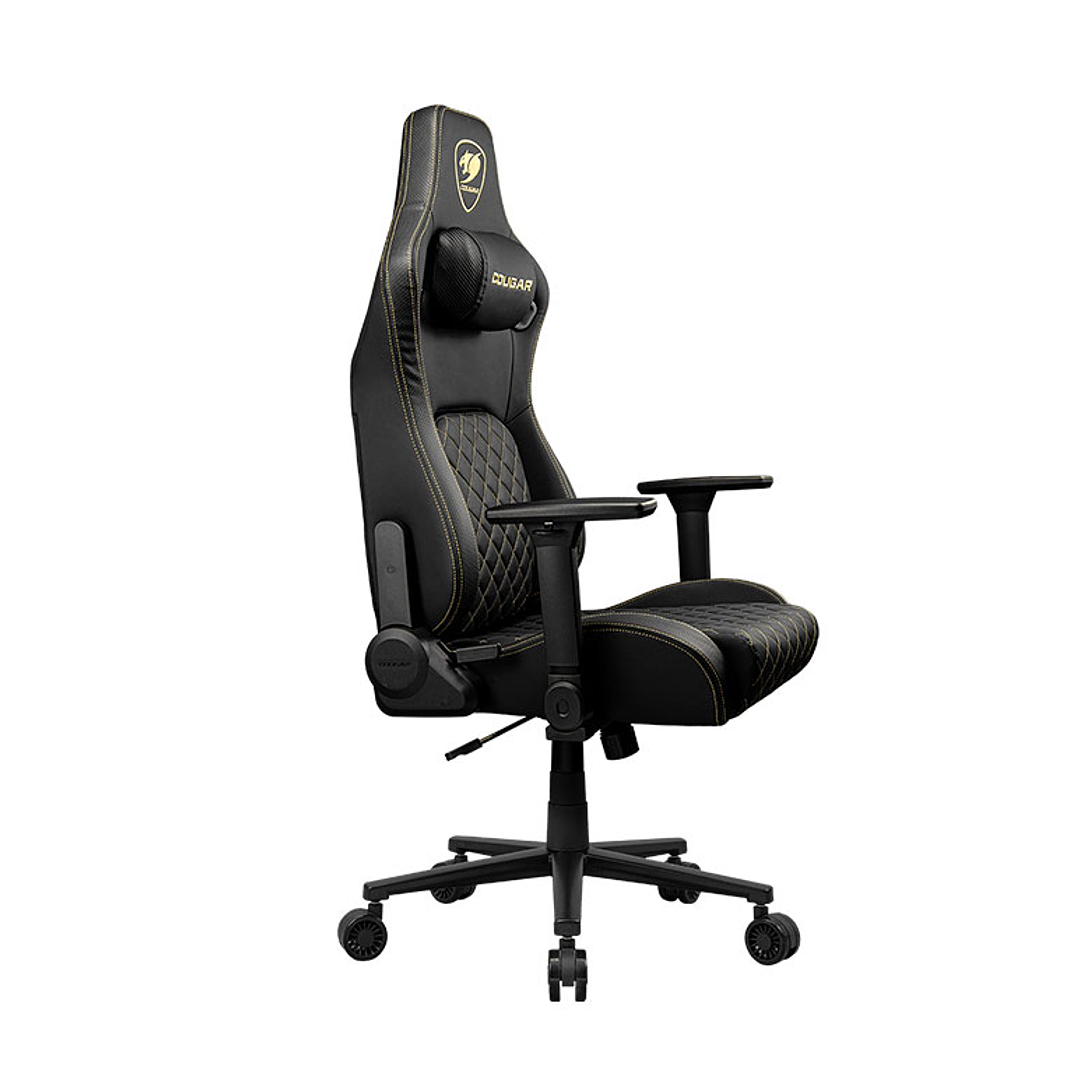 Silla Profesional Cougar Defensor Gold XL Apoyabrazos plegable 4D Cuero PVC 6