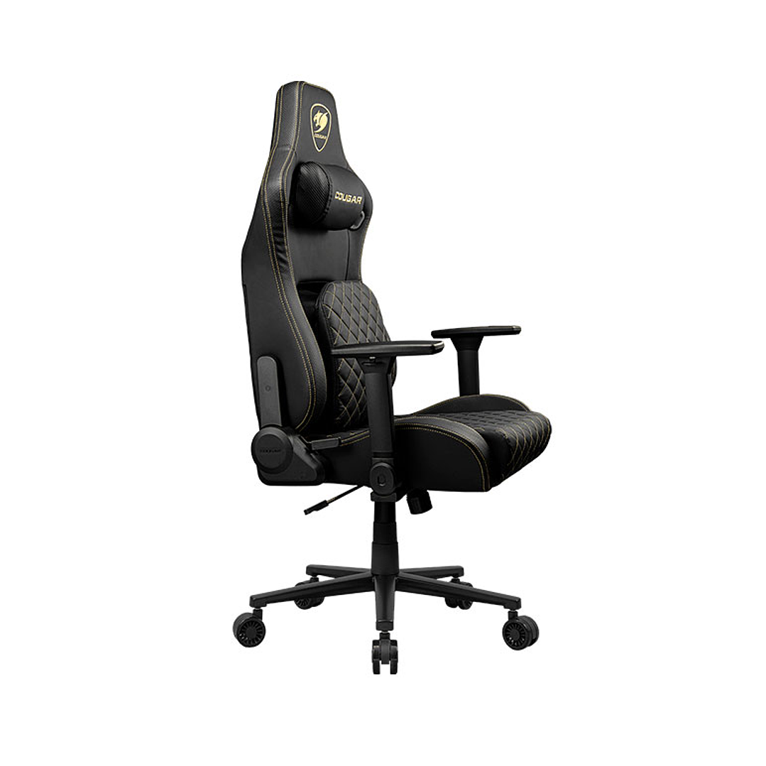 Silla Profesional Cougar Defensor Gold XL Apoyabrazos plegable 4D Cuero PVC 3