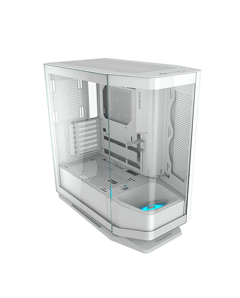 Gabinete gamer Cougar FV270 white 1 ventilador ARGB incluido 