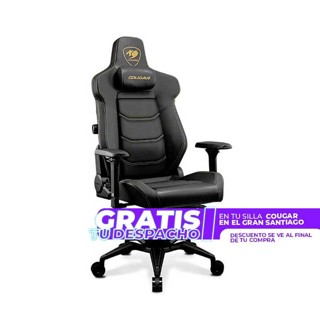 Silla profesional Gamer Cougar Armor EVO Royal Reposabrazos 4D, 180° Reclinación 1