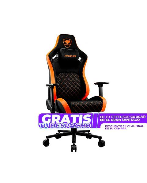 Silla Profesional Cougar Defensor F Apoyabrazos plegable 4D Tela