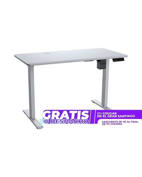 Escritorio Eléctrico Cougar Royal Mossa white 120 4 configuraciones