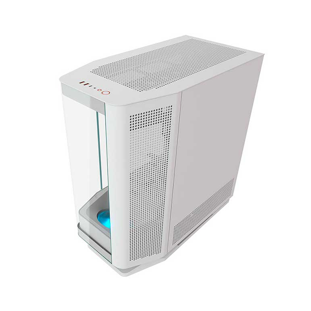 Gabinete gamer Cougar FV270 white 1 ventilador ARGB incluido  2