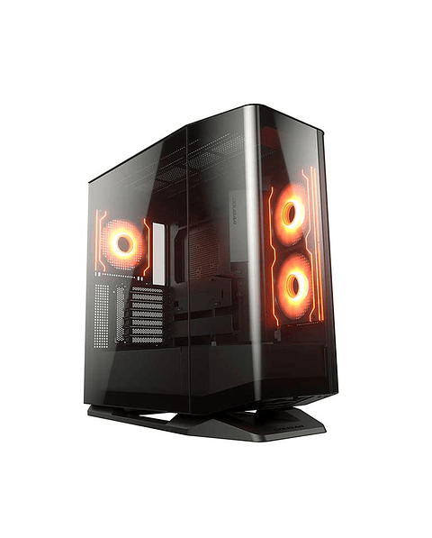 Gabinete gamer Cougar FV270 RGB 4 ventiladores ARGB + Plataforma giratoria de regalo