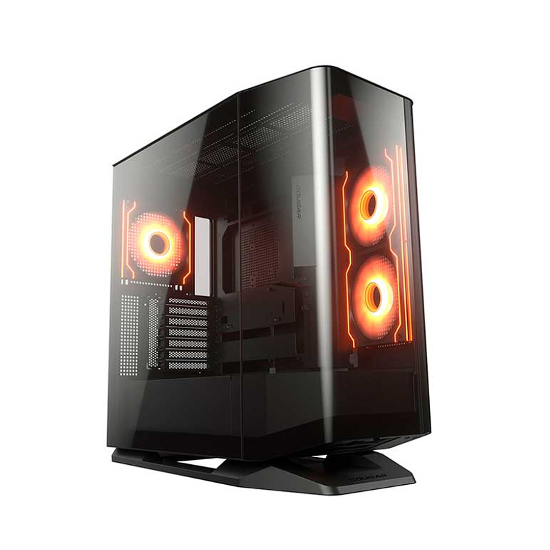 Gabinete gamer Cougar FV270 RGB 4 ventiladores ARGB + Plataforma giratoria de regalo 2