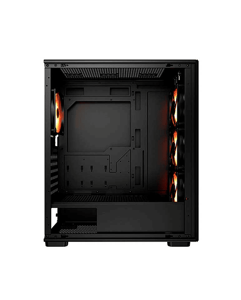 Gabinete gamer Cougar MX220 RGB Black 4 ventiladores ARGB