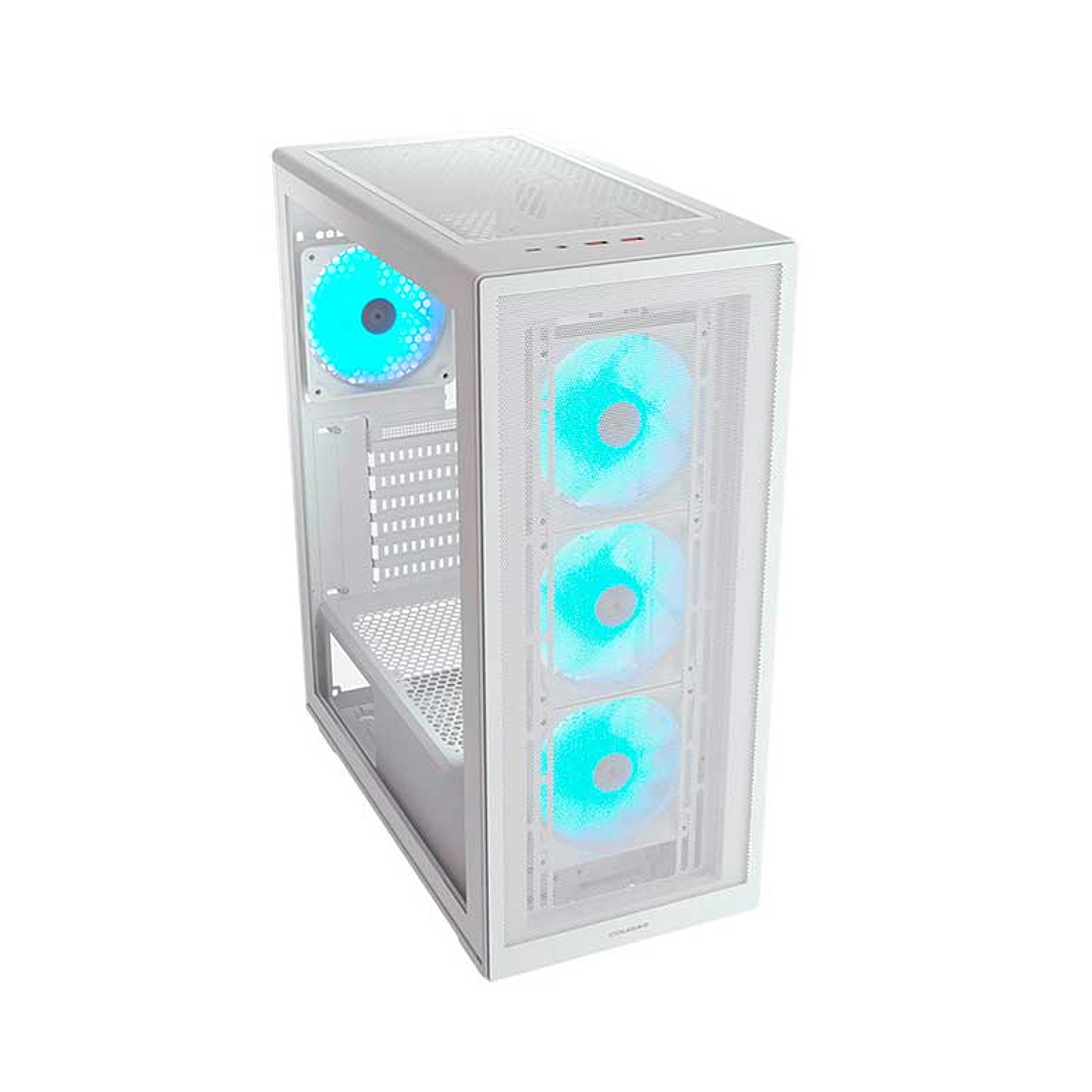 Gabinete gamer Cougar MX220 RGB white 4 ventiladores ARGB incluidos 2