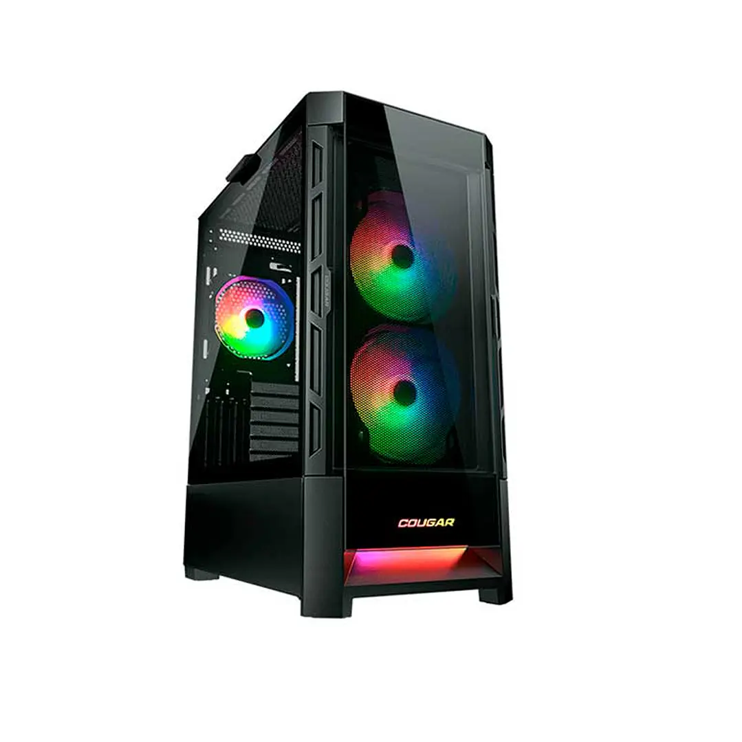 Gabinete Gamer Cougar Duoface RGB Black 3 ventiladores ARGB incluidos 1